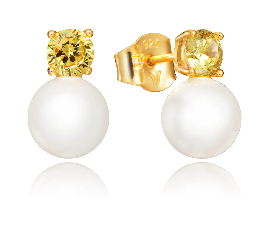 Pack Earrings And Necklace Silver Pearl Lady Jw