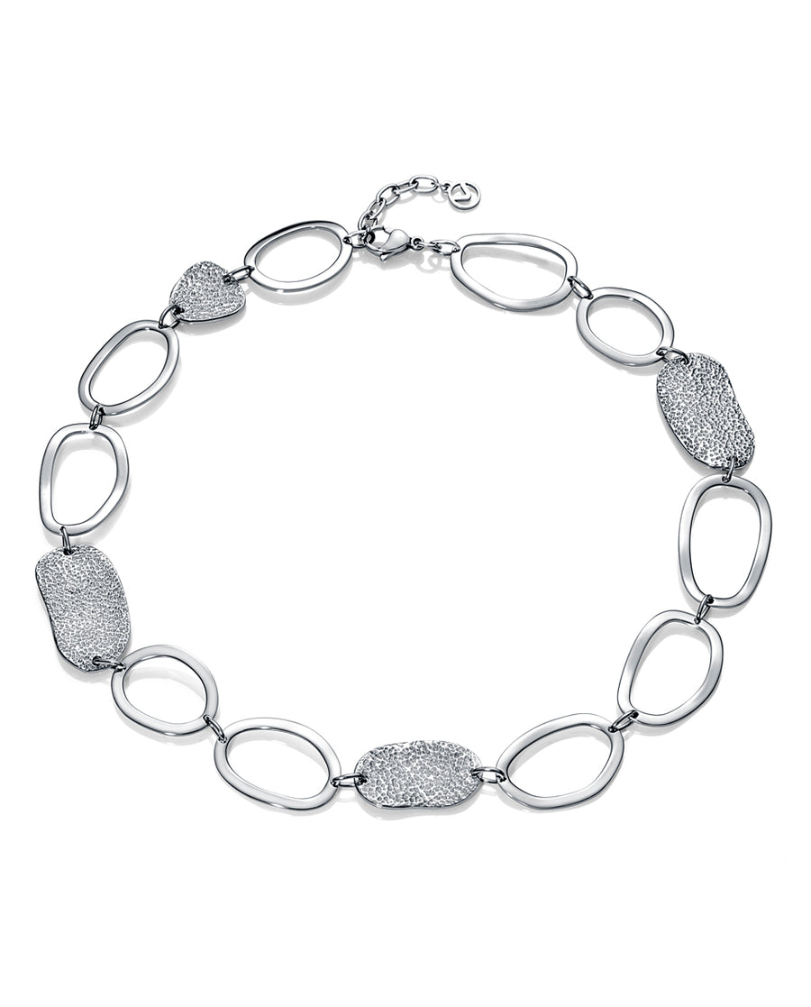 Steel Necklace Irregular Forms Lady Fashion