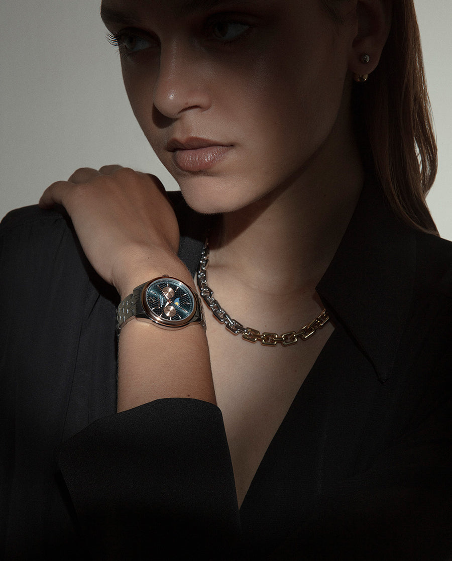 Bracelet Multi Acier Ip Rose Ms Va