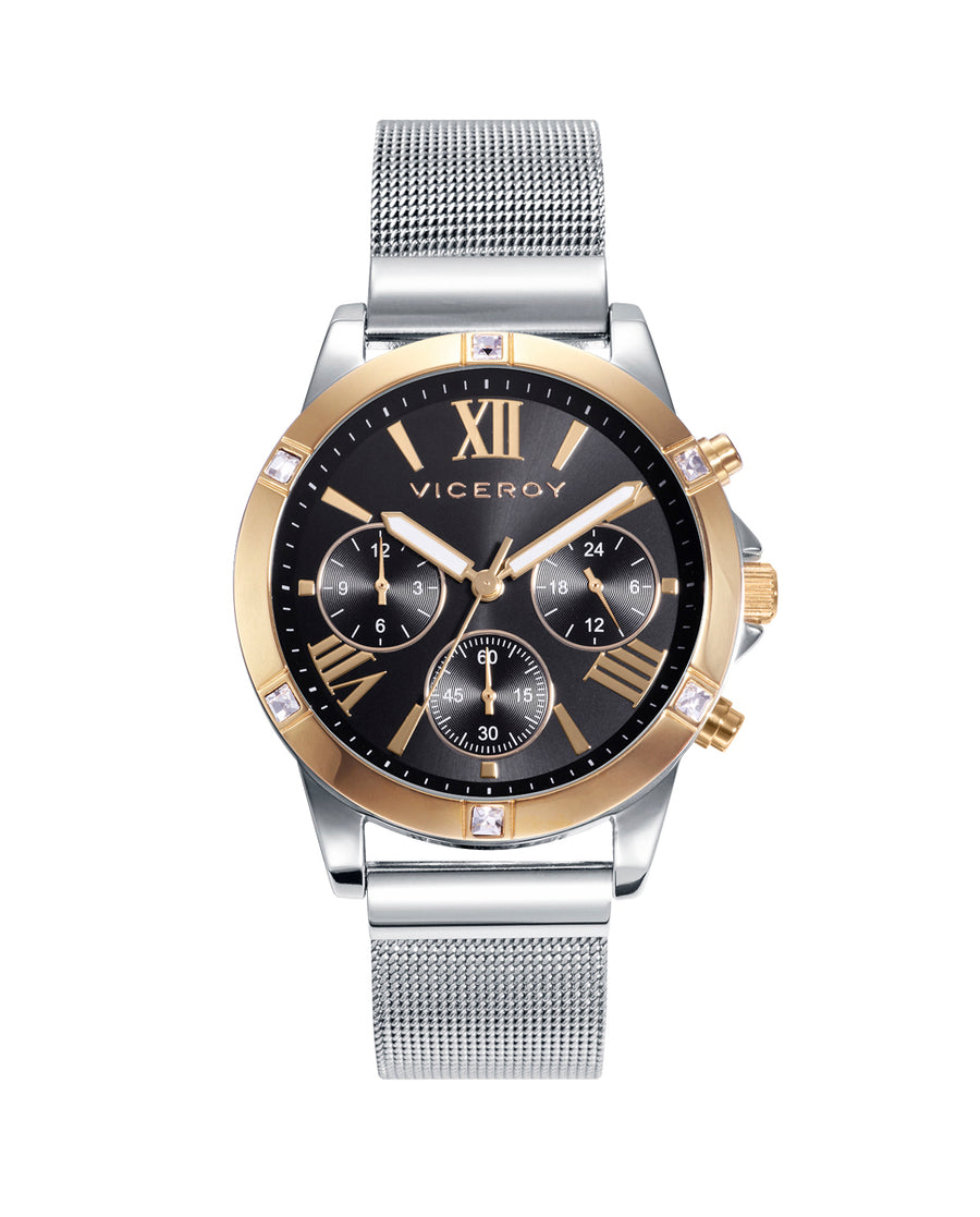 Multi Acero Ip Dorado Brazalete Sra Va