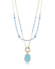 Steel Necklace Ip Gold Double, One Chain With Pen