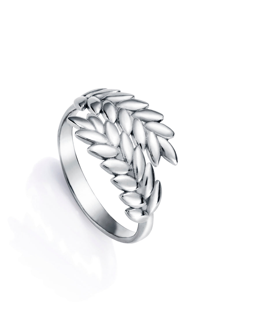 Anillo Plata De Ley Diseño Trigo Sra Jewels