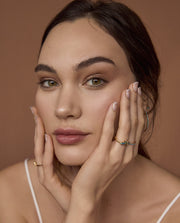 Anillo Plata De Ley Baño Oro Circ Sra Jewels