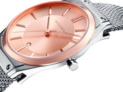 Reloj Acero Bic Ip Rosa Brazalete Sra Air