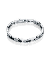 Pulsera De Eslabones Acero Cuadrados Sr Fsn
