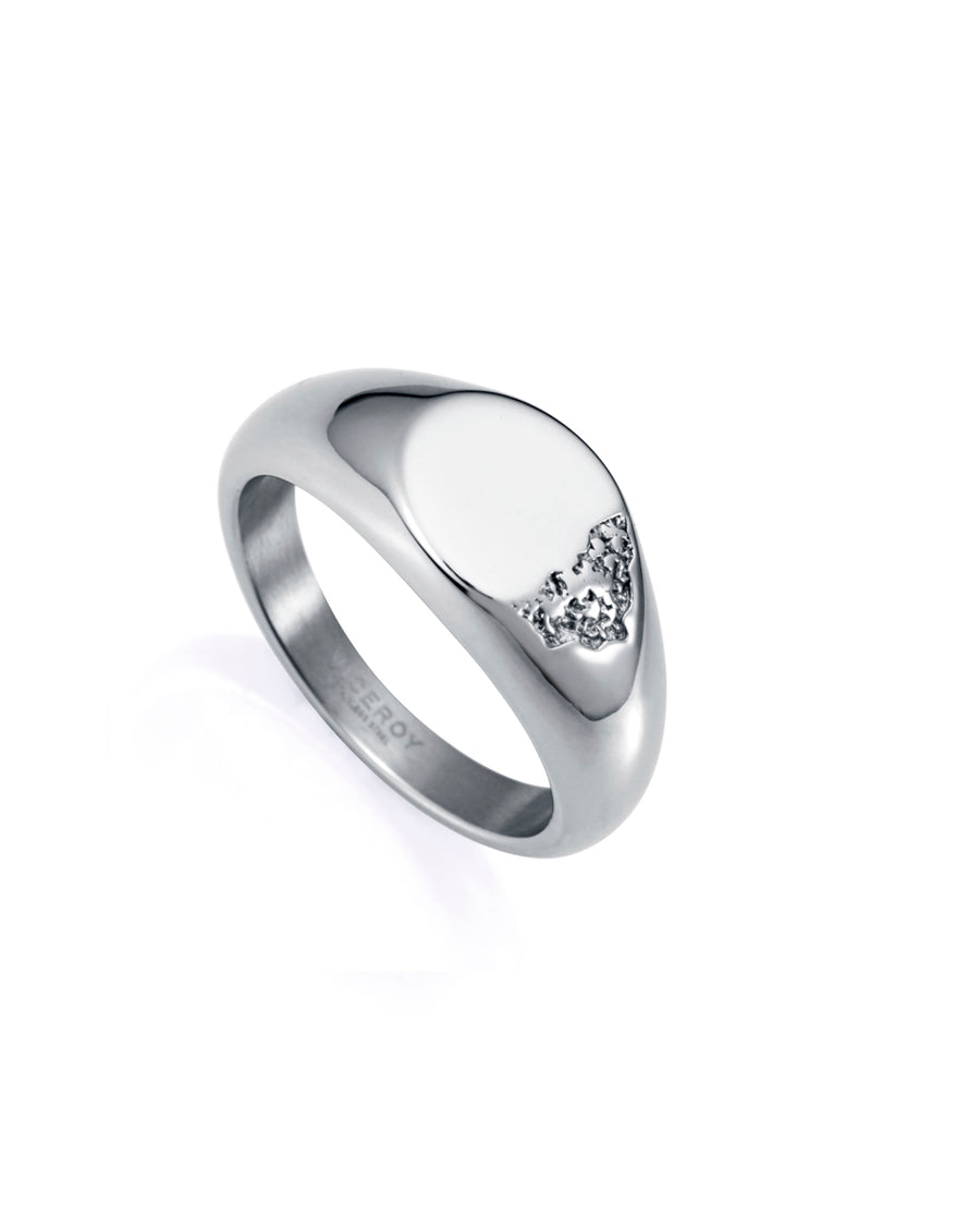 Steel Signet Ring : Size 20 Man Fshion