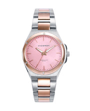 Reloj Acero Ip Rosa Brazalete Sra Va