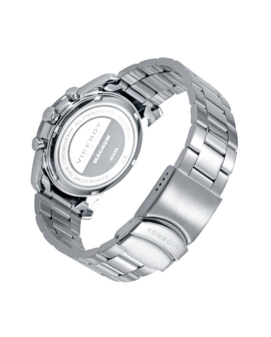 Crono Acero Y Aluminio Brazalete Sr Va