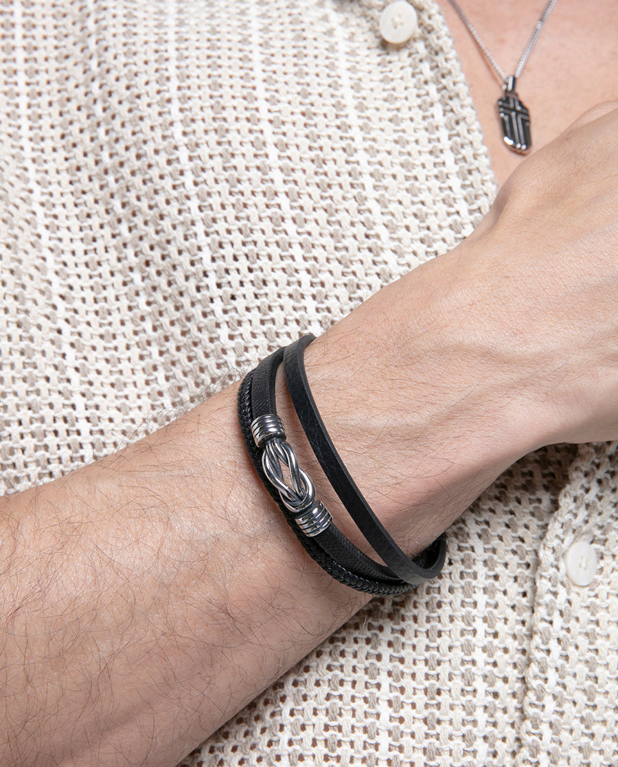 Puls Acero Y Piel Negra Sr Fn