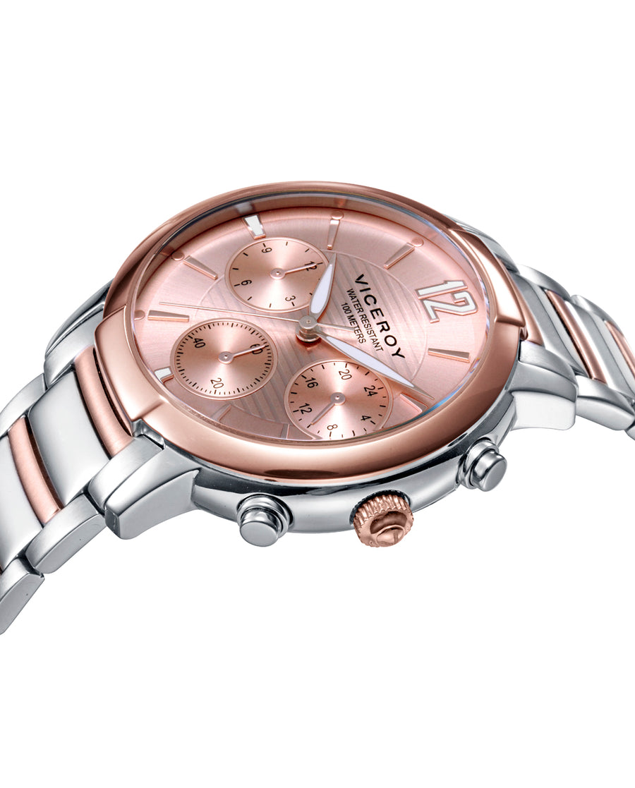 Multi Acero Ip Rosa Brazalete Sra Va
