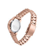 Reloj Acero Ip Rosa Brazalete Sra Va