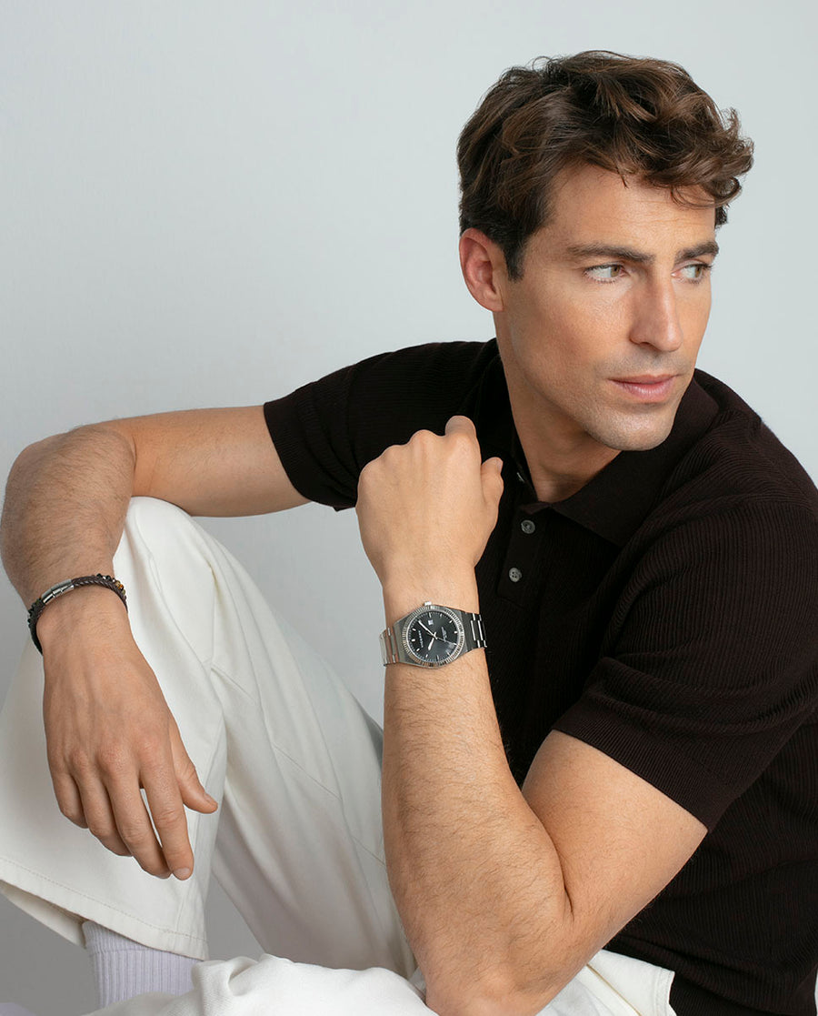 Reloj Acero Brazalete Sr Va