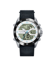 S/ Steel Ip Black Anadigit Watch Strap Boy Next