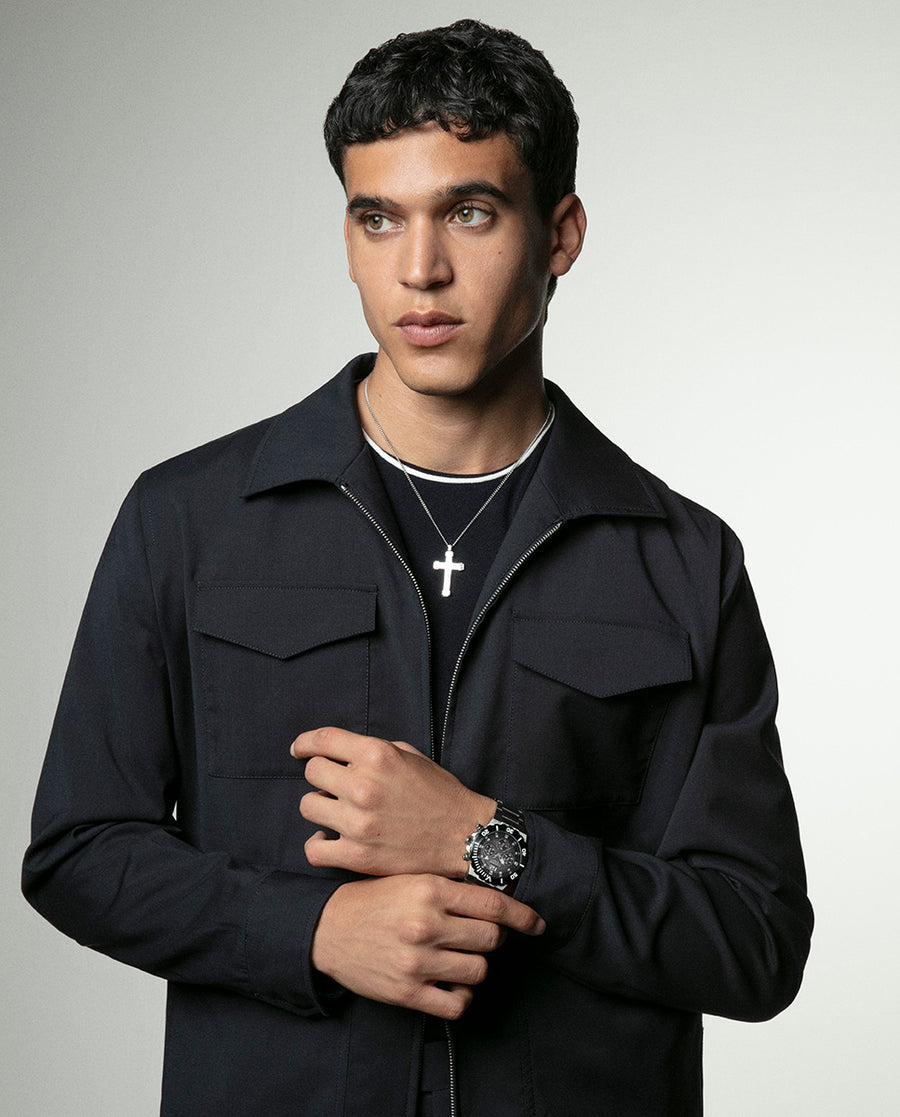 Collar Acero Cruz Sr Fashion