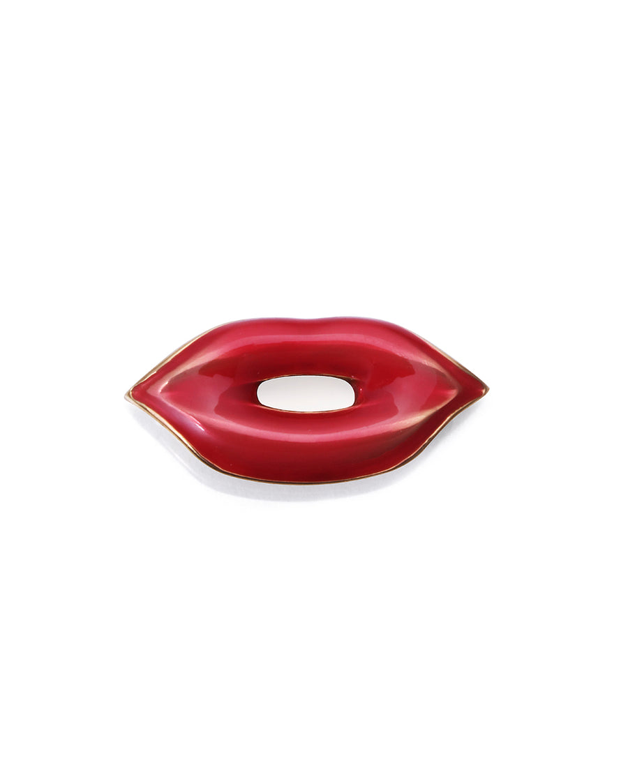 Motivo Acero Ip Dorado Labios Esmalte Sra Fn