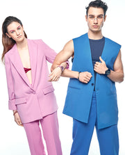 Puls Acero, Alum Naranja Y Piel Azul Sr Fn