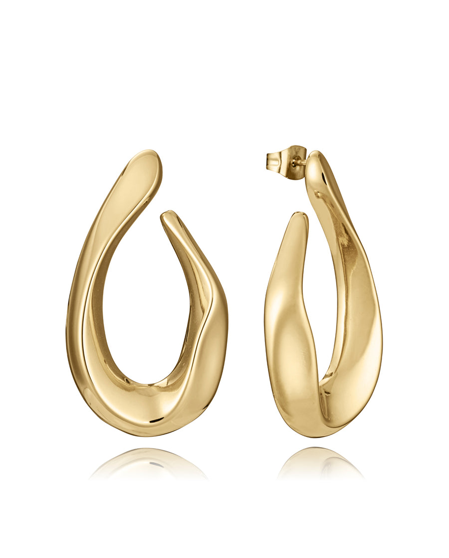 Pend Acero Ip Dorado Gota Sra Fashion