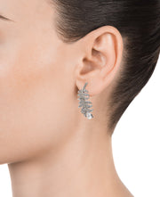 Pendientes Plata De Ley Pluma Circ Sra Jwls