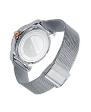 Reloj Acero Ip Rosa Brazalete Sra Va