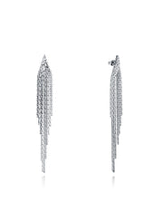 Steel Earrings Pending Chains: Length 9 Cm Lady F