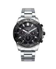 Bracelet Chrono Acier Ip Noir Sr Va