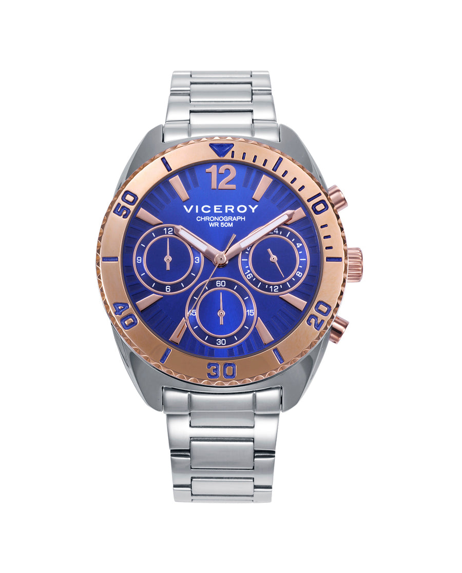 Crono Acero Ip Rosa Brazalete Sra Va