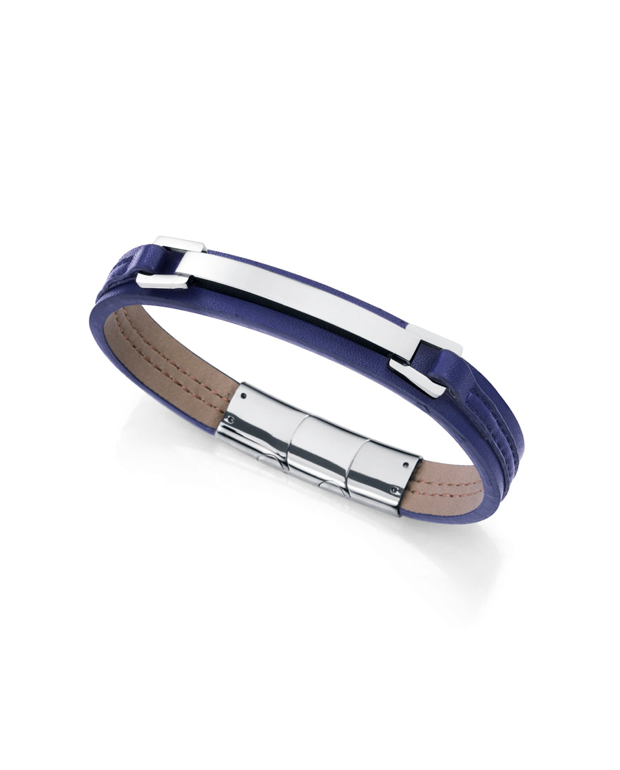 Puls Acero Y Piel Azul Sr Fashion