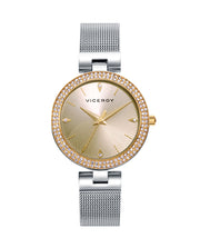 Reloj Acero Ip Dorado Brazalete Sra Va