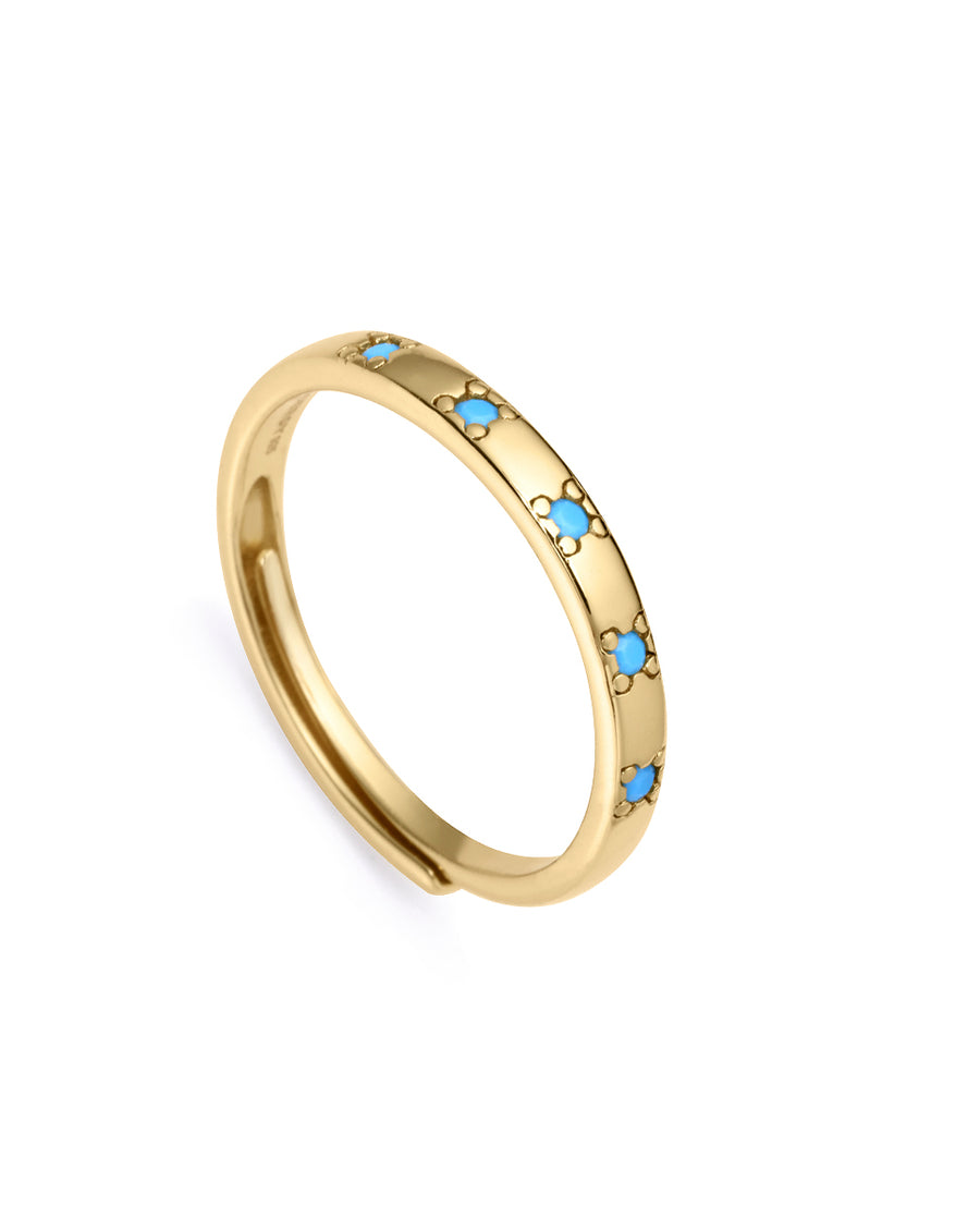 Bague Argent Massif Plaqué Or Circ Sra Jewels