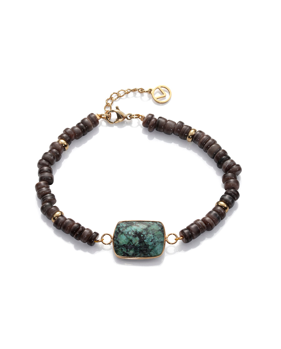 Puls Dorada Piedras Gris Verde Sra Fn