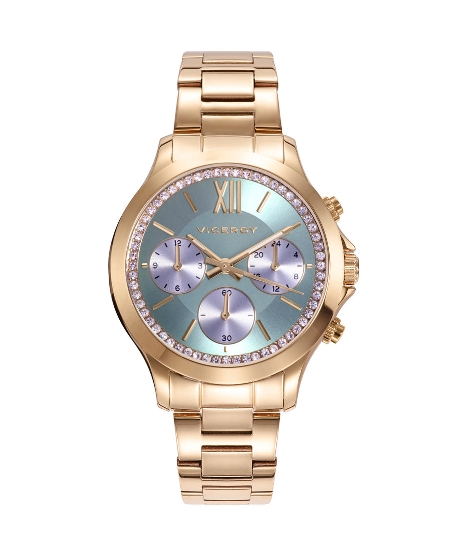 Multi Acero Ip Dorado Brazalete Sra Va