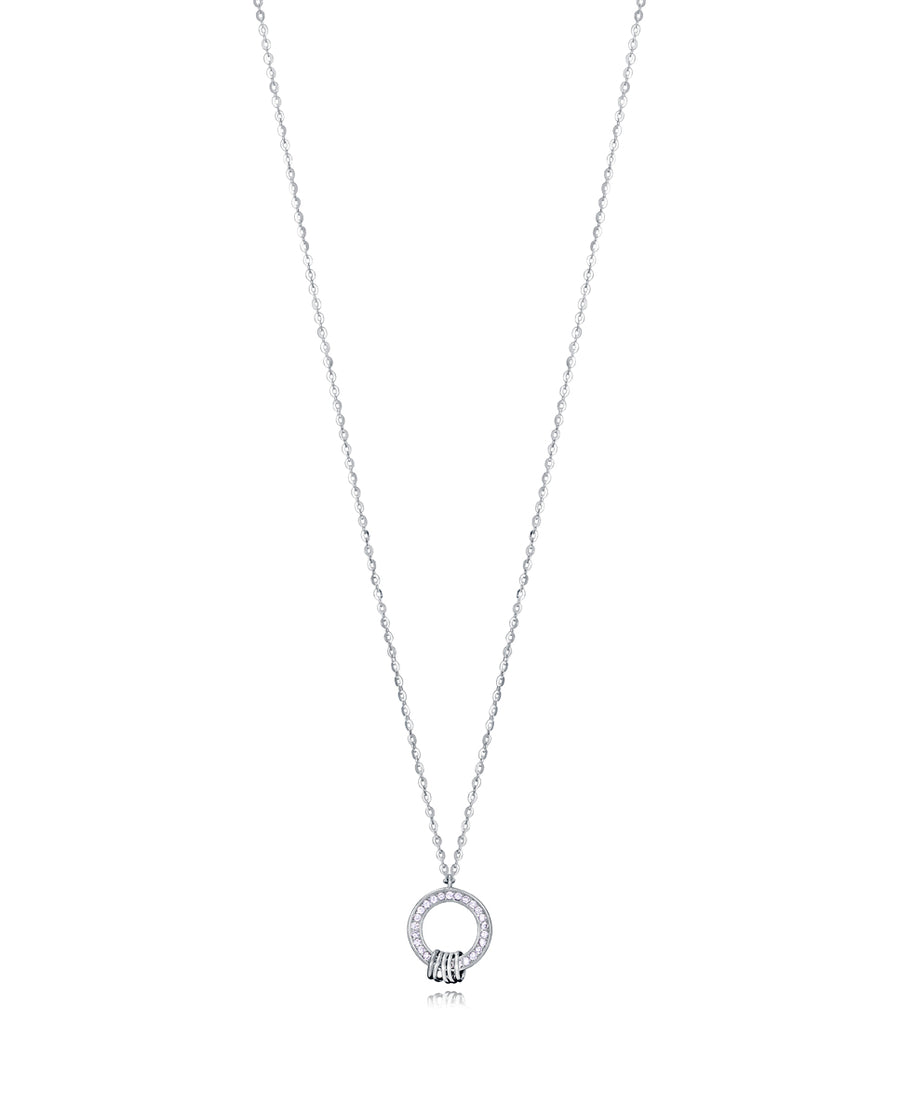 Collar Plata De Ley Baño Rodio Sra Jewels