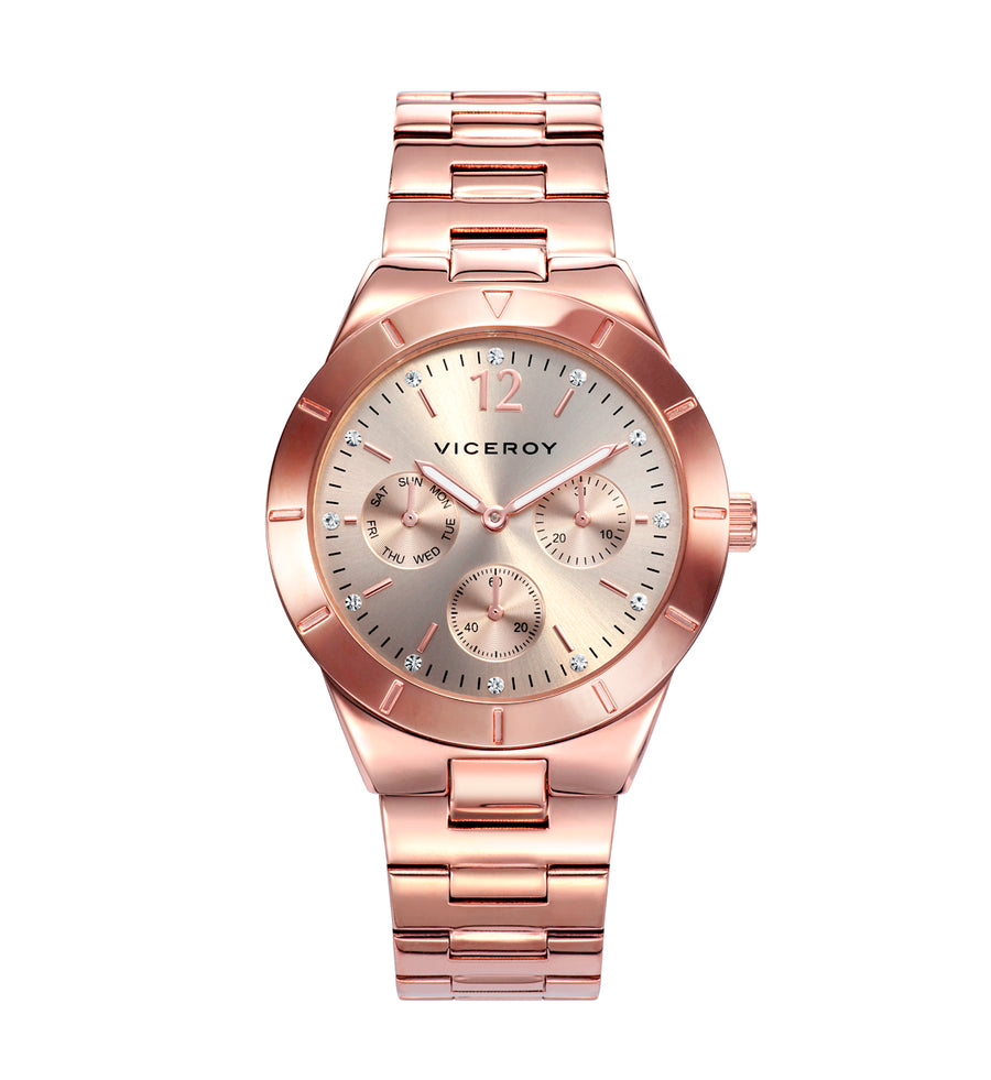 Multi Acero Ip Rosa Brazalete Sra Va
