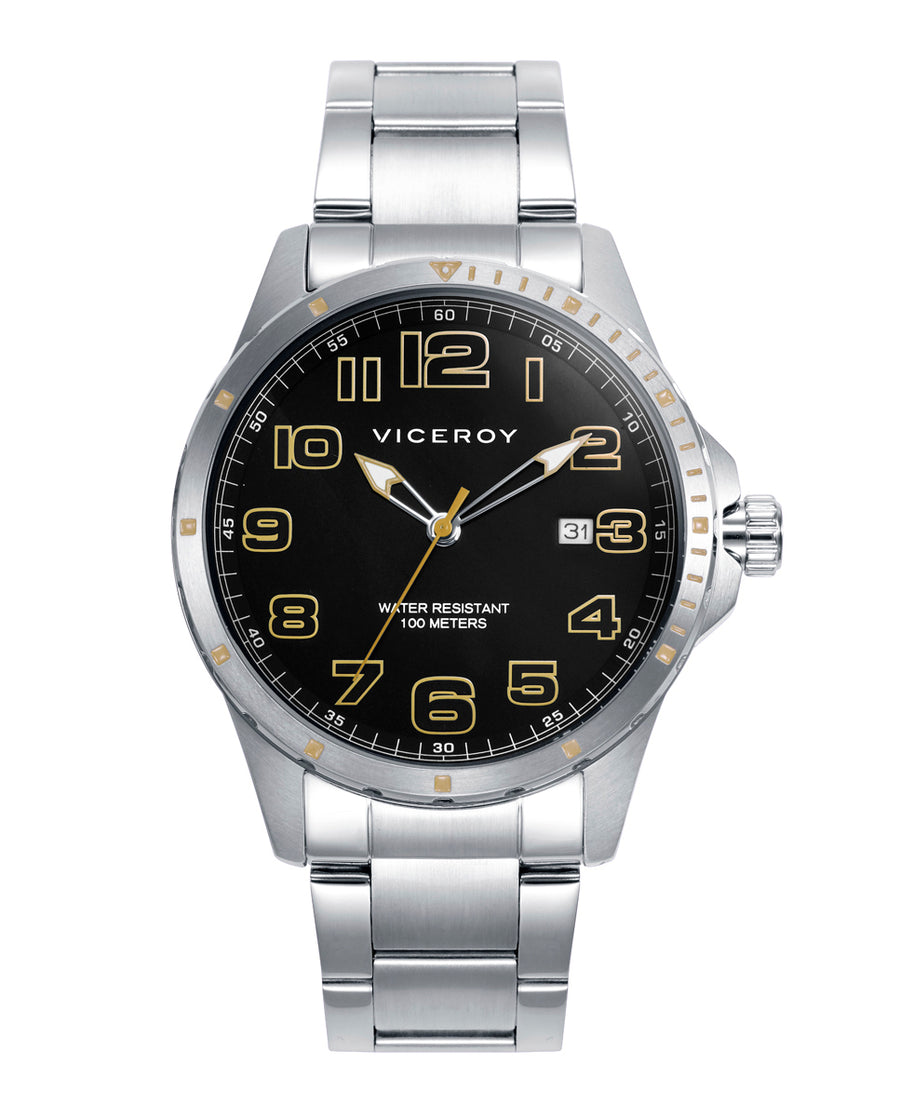 Reloj Acero Brazalete Sr Va