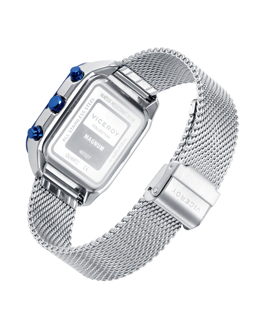 Multi Acero Ip Azul Brazalete Sr Va