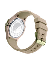 Beige Aluminium And Stainless Steel Ip Green Watc