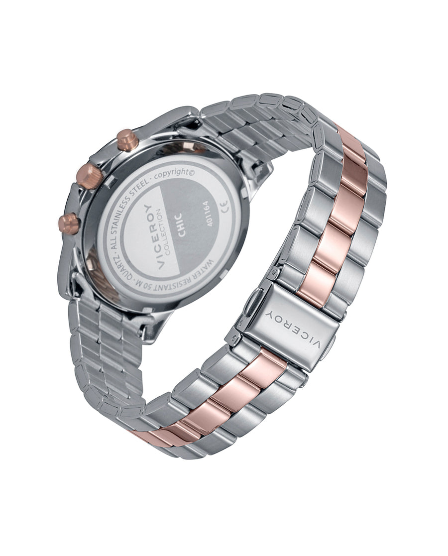 Multi Acero Ip Rosa Brazalete Sra Va