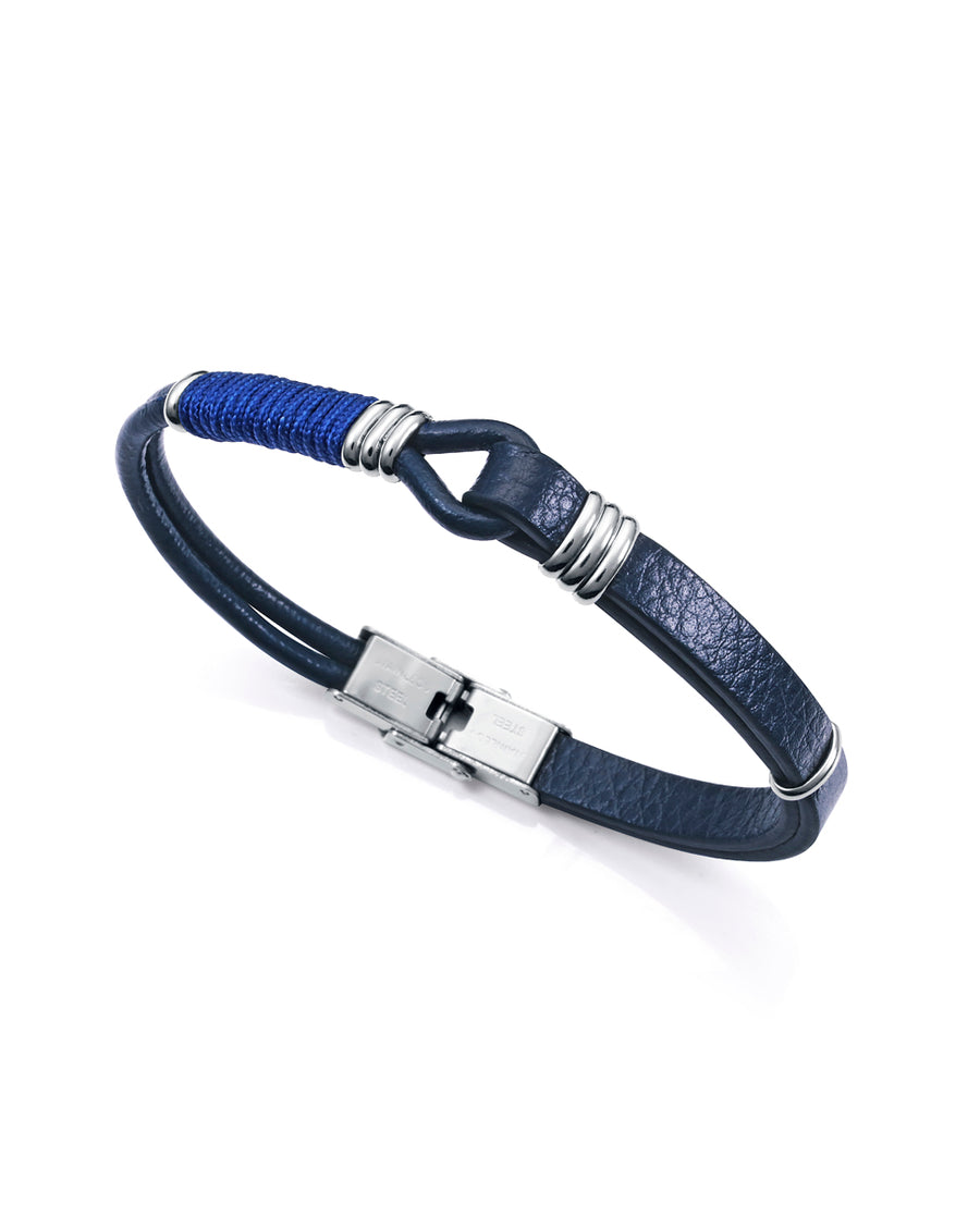 Puls Acero Y Piel Azul Cordón Sr Fn