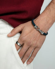 Steel Ring And Ip Black: Size 20 Man Fashion