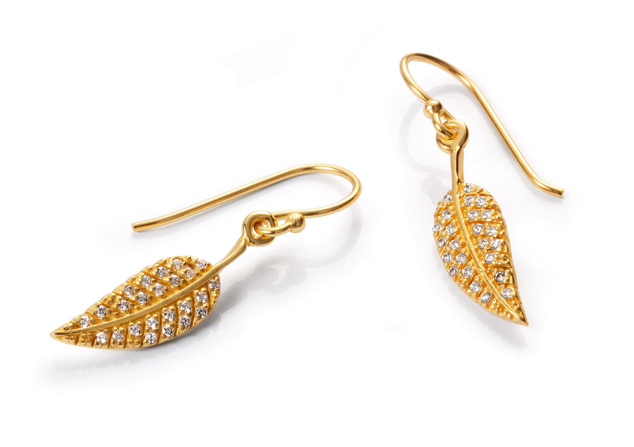 Pendientes Plata Chap. Dorado Y Circonitas Sra