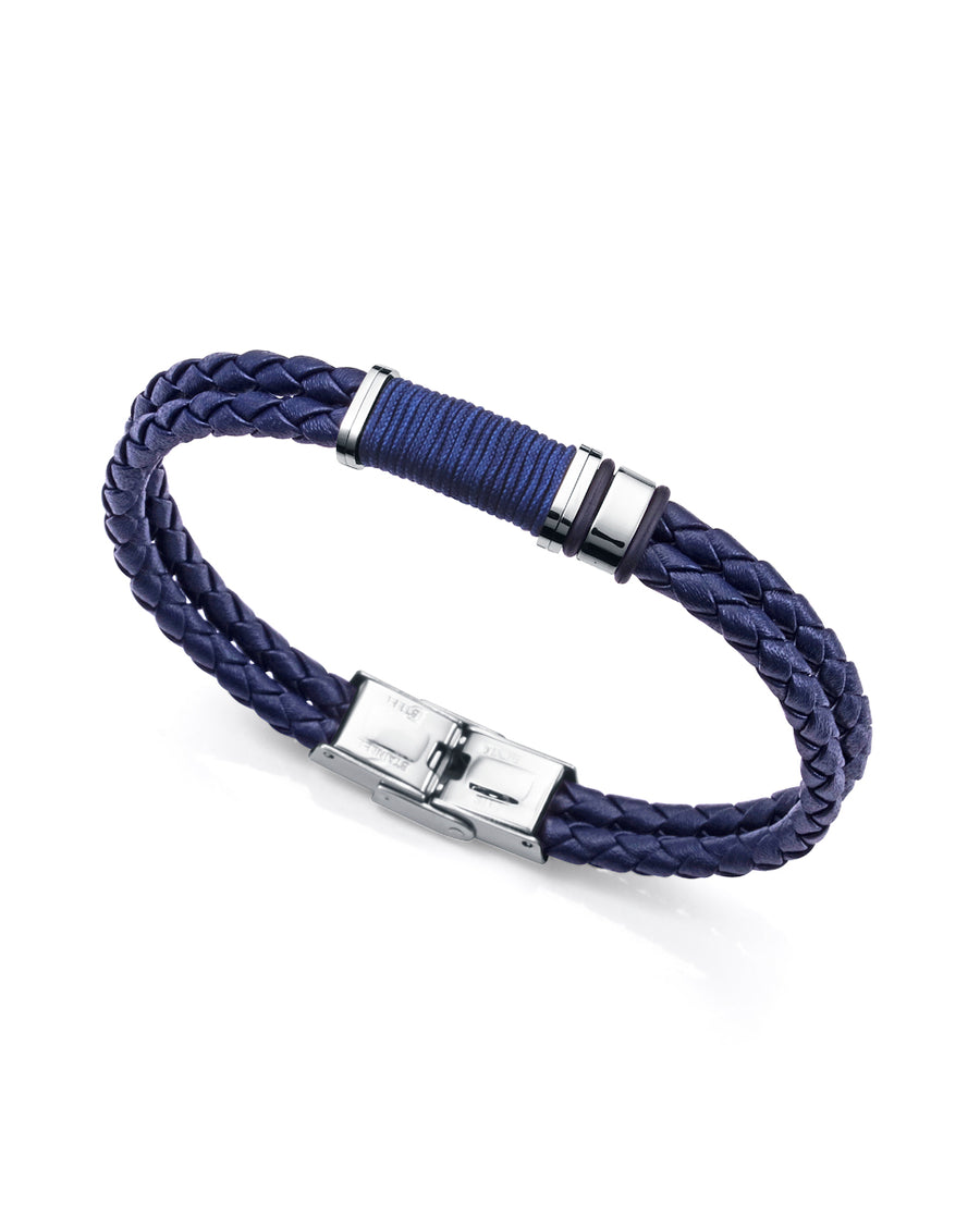 Puls Acero, Piel Y Cordón Azul Sr Fn
