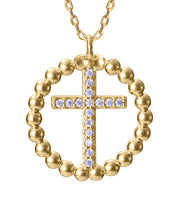 Collar Plata De Ley Baño Oro Circ Niña Jwls