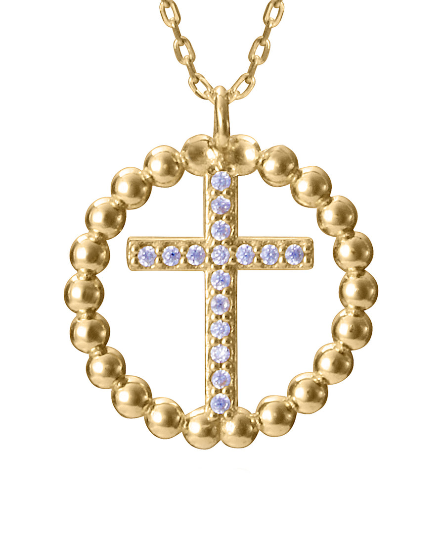 Collar Plata De Ley Baño Oro Circ Niña Jwls