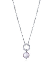 Collar Plata De Ley Baño Rodio Perl Sra Jwls