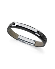 Puls Acero Y Piel Negra Sr Fashion