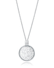 Collar Acero Colgante Disco Calado Sra Fsn