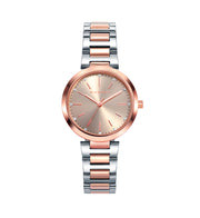 Reloj Acero Ip Rosa Brazalete Sra Va