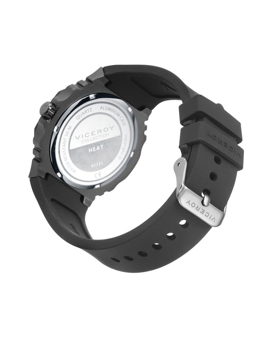 Reloj Aluminio Negro Correa Sr Va