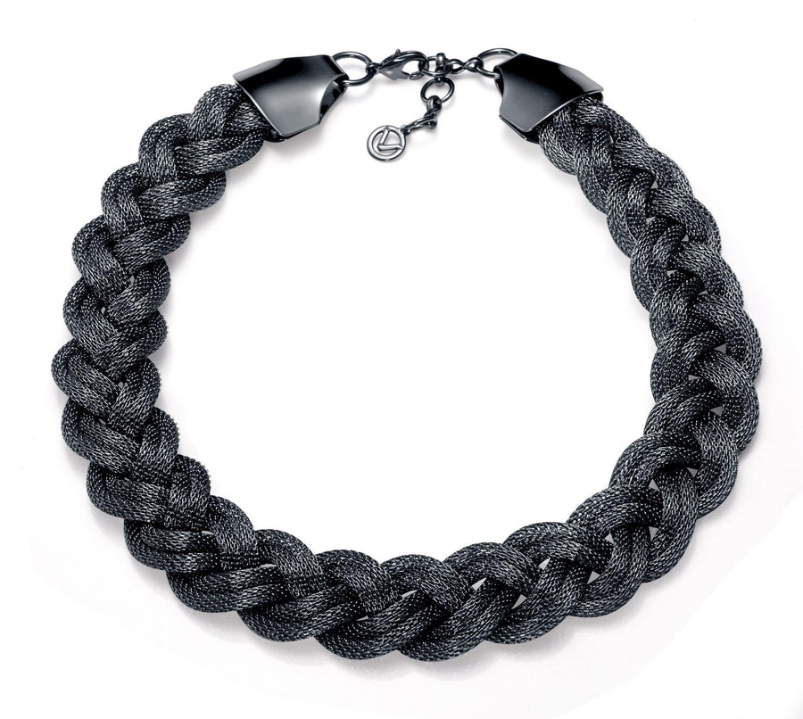 Colgante  Chapado Gun Metal Hematita  Sra Fashion