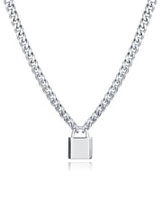 Collier en acier à chaîne avec cadenas Sr Fn